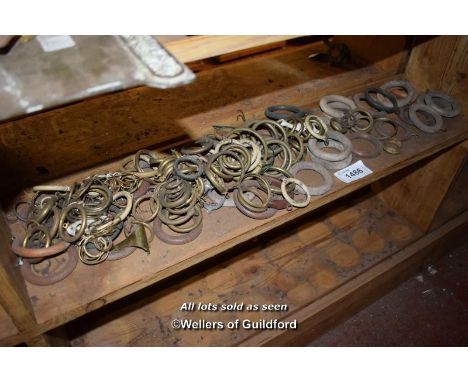 SHELF OF VINTAGE CURTAIN RAILS