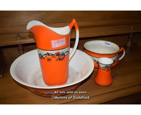 PARROT AND COMPANY 'BURSLEM' JUG AND BASIN SET