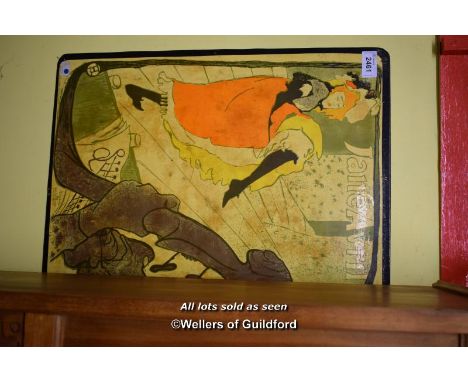 VINTAGE FRENCH SIGN 'JANE AVRIL'