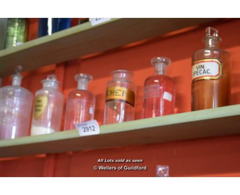 SHELF OF APOTHACARY JARS