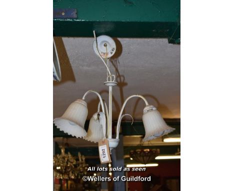 THREE BRANCH METAL WALL LIGHT