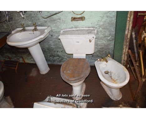 MATCHING BATHROOM SUITE COMPRISING OF BASIN, PEDESTAL, TOILET PAN AND BIDET