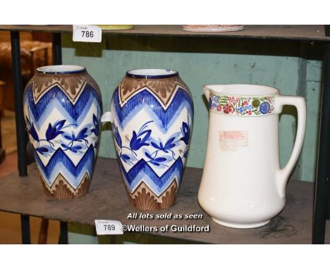 SHELF OF MIXED PORCELAIN WARE