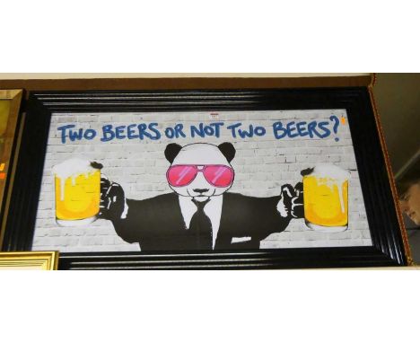 After the Master Funk Collective - Two Beers or not Two Beers? heightened print, 50 x 100cm