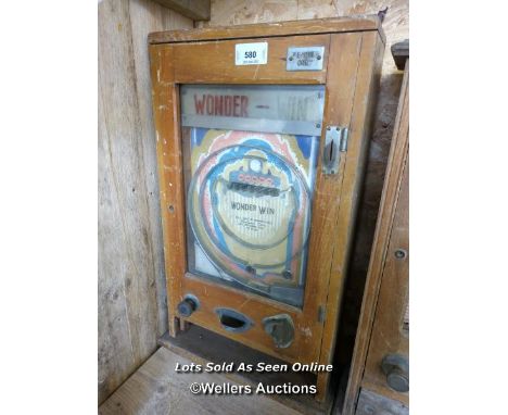 *VINTAGE FUN FAIR WONDERS 'WIN' SLOT MACHINE / ALL LOTS ARE LOCATED AT AUTHENTIC RECLAMATION TN5 7EF