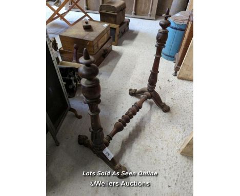 *WOODEN CARVED MIRROR STAND, 27 HIGH X 25 WIDE / ALL LOTS ARE LOCATED AT AUTHENTIC RECLAMATION TN5 7EF