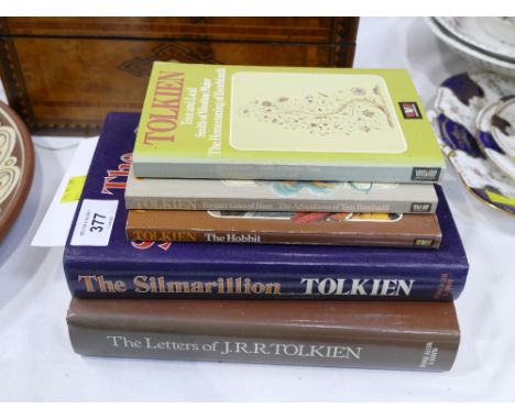 Four vintage books by J R R Tolkien including The Silmarillion, The Letters of Tolkien etc