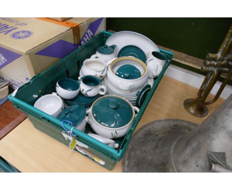 Quantity of Denby Green Wheat dinnerware 
