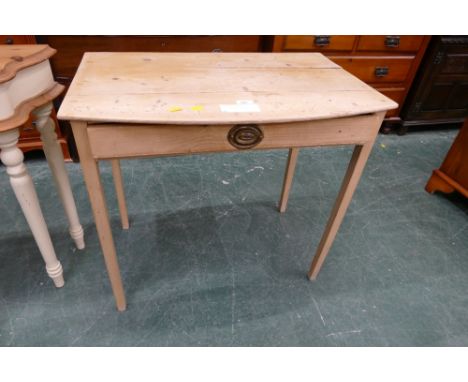 Scrubbed pine hall/side table 80 cm x 53 cm x 72 cm high 