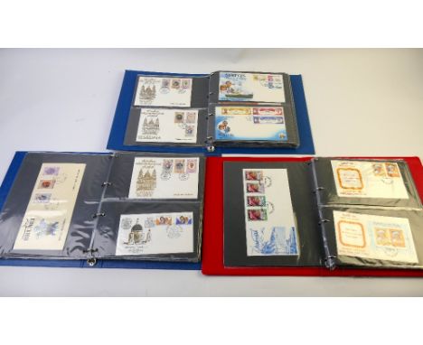 Three albums of First Day Covers 