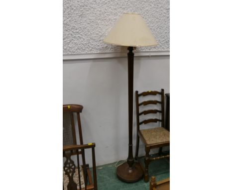 Oak standard lamp 