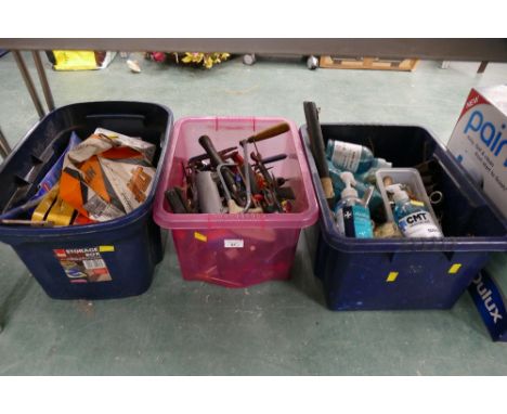 Three boxes of tools 