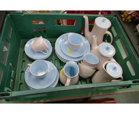 Poole Pottery two tone tea and coffee set 
