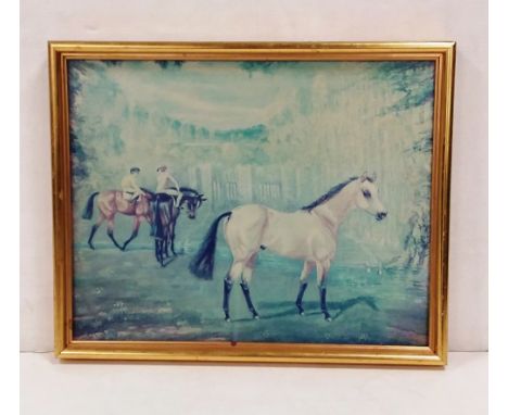 Gilt Framed Horse Print  