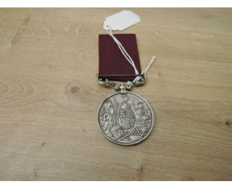 A Queen Victoria Army Long Service &amp; Good Conduct Medal, 1874-1901 to 8 TR SJT.MAGR.H.BARKER.20TH.HUSSARS