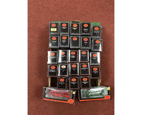 Twenty Five 1:76th Scale Diecast Model Buses by EFE, Boxed.