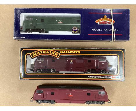 Three OO Gauge Western Diesel Locomotives by Bachmann and others, untested.