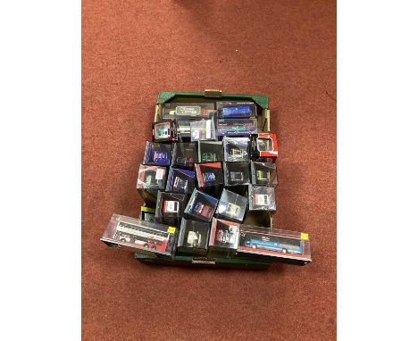 Twenty Four 1:76th Scale Diecast Model Buses by Corgi The Original Omnibus Company, Boxed.