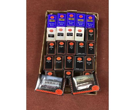 Twenty Five 1:76th Scale Diecast Model Buses by EFE, Boxed.