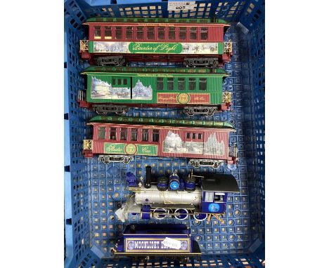 A Bachmann 'HO' Gauge Unboxed "Hawthorne Village" 2-6-0 "Old Timer" Steam Tender Locomotive, "Moonlight Express" R/No 2, plus