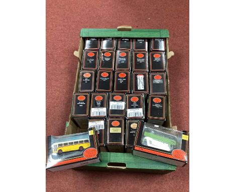 Twenty Five 1:76th Scale Diecast Model Buses by EFE, Boxed.