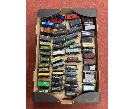 Approximately Fifty OO gauge British Outline Rolling Stock by Trix, Dapol, Bachmann, Mainline etc. loose, playworn.