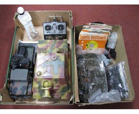 A Matorro 1:16th Scale Radio Control Sturmtiger Battle Tank (missing tracks - mostly complete), R/C Series Controller, instru