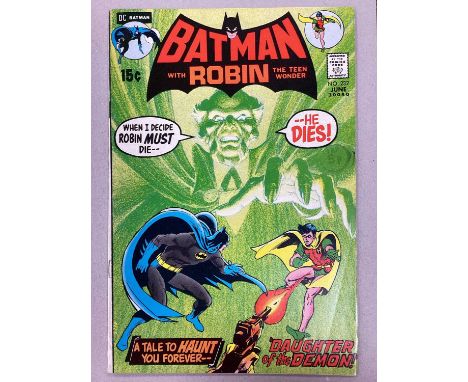 DC (Detective Comics) 1971 Batman with Robin The Teen Wonder #232, Ra's al Ghul first appearance, Talia al Ghul second appear