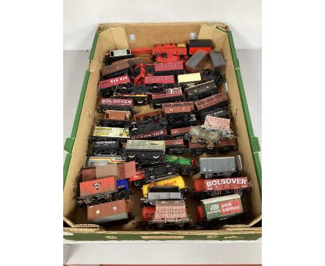 Approximately Fifty OO Gauge British Outline items of Rolling Stock by Hornby, Lima, Bachmann, loose, playworn.