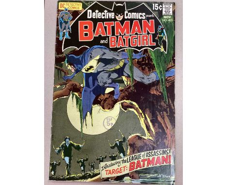 DC (Detective Comics) 1970 Batman and Batgirl #405, first appearance of The League of Assasins, 15 cents edition, stamped 5p,