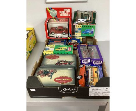 Approximately Fifteen Diecast Commercial vehicles including two Vintage Glory of Steam by Corgi, Matchbox, Vanguards, etc. Mo
