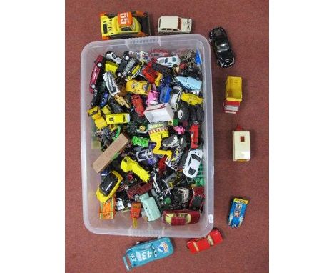 A Quantity of Diecast and Plastic Model Vehicles by Corgi, Matchbox, Maisto, Welly and other, playworn and better.