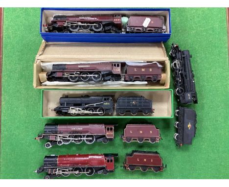 Six Hornby Dublo 'OO' Gauge/4mm Unboxed Steam Tender Locomotives, comprising two Class 8F BR black R/No's 48073 and 48772; a 