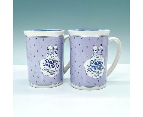 This Precious Moments grouping includes 2 mugs for the Collectors' Club. Enesco backstamp PM-032. This item has its original 