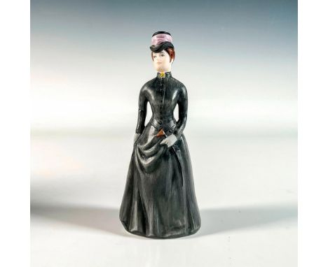 Hand painted in matte finish. Depicts a lovely Victorian lady out for a stroll. Goebel backstamp. This item has its original 