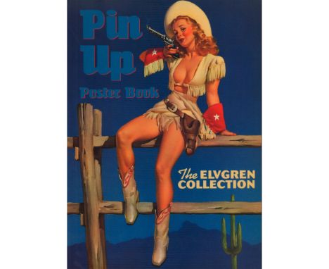 Softcover piece includes glossy full-color images. First of its kind, featuring selected collection of Elvgren's paintings wh
