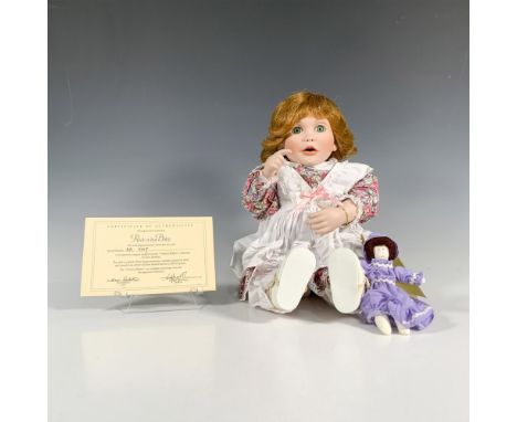 Discover the Georgetown Collection Nursery Babies Doll, Rock-a-Bye Baby, featuring a baby doll with red hair, green eyes, a f