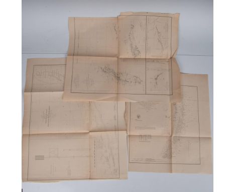 This group includes an engraved map of a Florida Reefs chart from Key Biscayne to Carysfort Reef done under the command of Li
