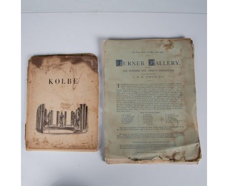 This group includes an incomplete portfolio from The Turner Gallery published by Appleton &amp; Co, New York with nine engrav