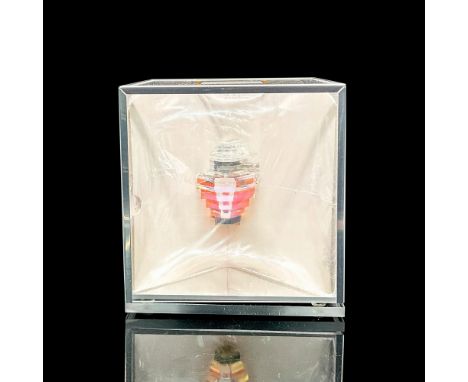 Limited edition hologram crystal Tresor perfume bottle. This item has its original box: 5.75"L x 5.5"W x 5.75"H. Edition Numb