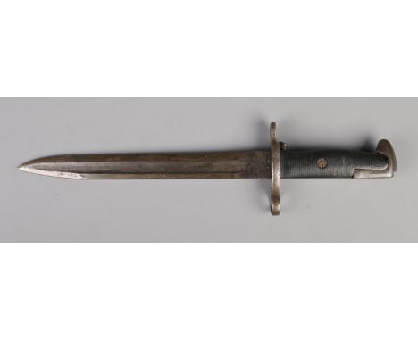 American M1 Garand Bayonet Shortened M1905 Example9 1/2 inch, single edged blade. Forte stamped with "U.S." flaming grenade a