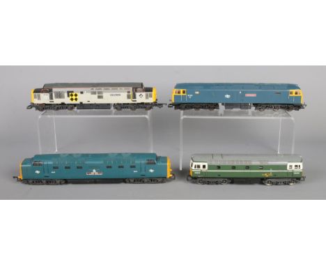 Four Lima OO Gauge (1/76 Scale) locomotives, to include: Lima L201645 Class 55 9006 "Fife and Forfar Yeomanry" in BR Blue; Li
