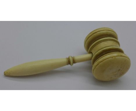 An ivory gavel