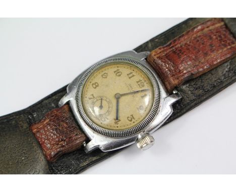 A Gentleman's Vintage Rolex Oyster Stainless Steel Wrist-watch; the watch having a cream numeric face with subsidiary minute 