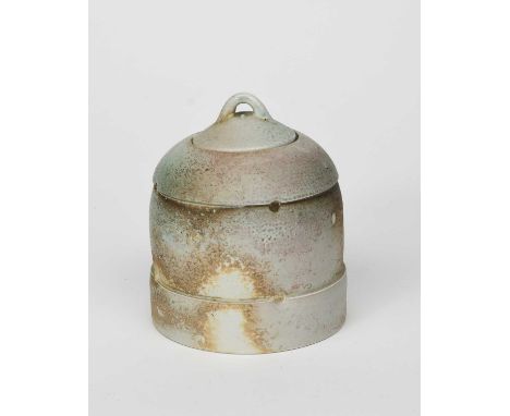 Jack Doherty (born 1948)a porcelain caddy and cover, with soda vapour glazeimpressed seal mark, 16cm. high (2) ProvenancePriv