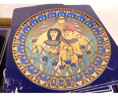 A collection of eight Royal Worcester plates, in Compton &amp; Woodhouse retailer's boxes
