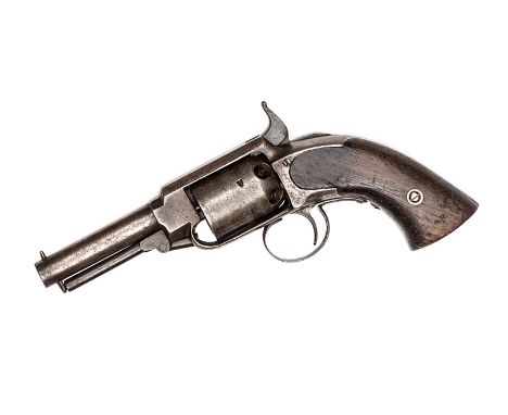 A 6 shot .31” Springfield Arms Co Warner’s Patent SA pocket percussion revolver, number 6562, round barrel 3”, the frame stra
