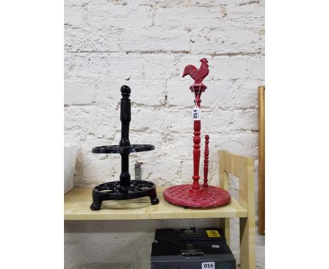 CAST IRON EGG STAND AND ROLL HOLDER 