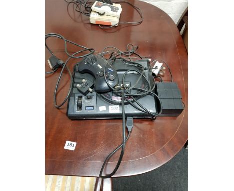 VINTAGE SEGA MEGA DRIVE CONSOLE AND CONTROLLER A/F