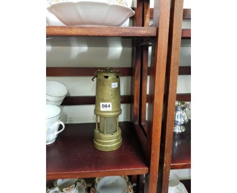 OLD BRASS MINORS LAMP 